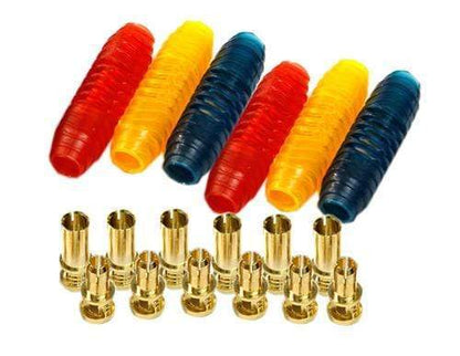 RCPROPLUS Supra X 6mm High-Current Motor Connectors – 2 Sets (8–10 AWG)