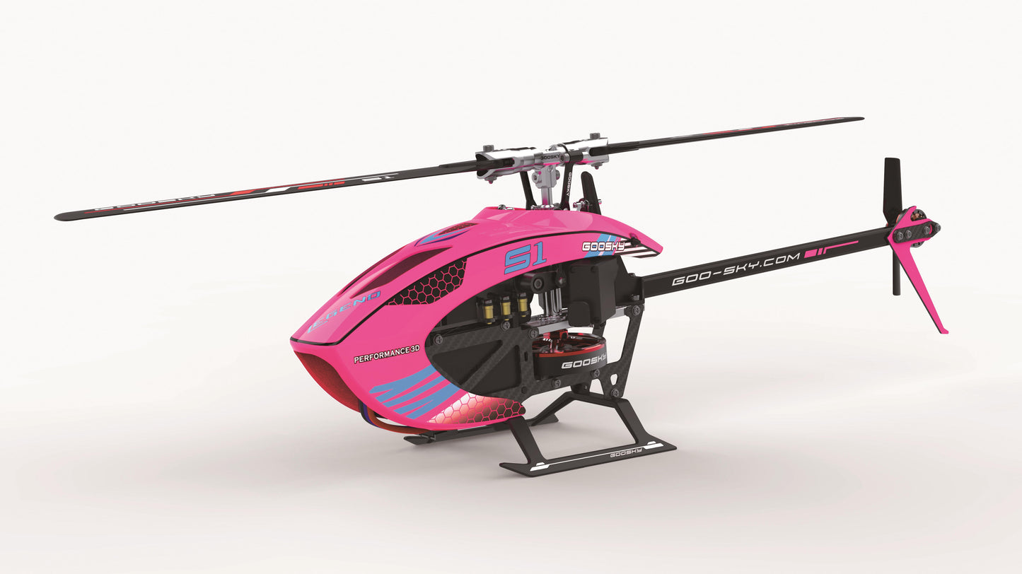 Goosky S1 Helicopter Kit BNF Pink