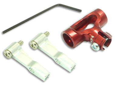 RKH 130X CNC AL DFC Center Hub Set (Red) # 130X003-R