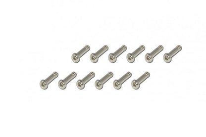 Machine Screws-Silver-Semi-(2×8)x12pcs