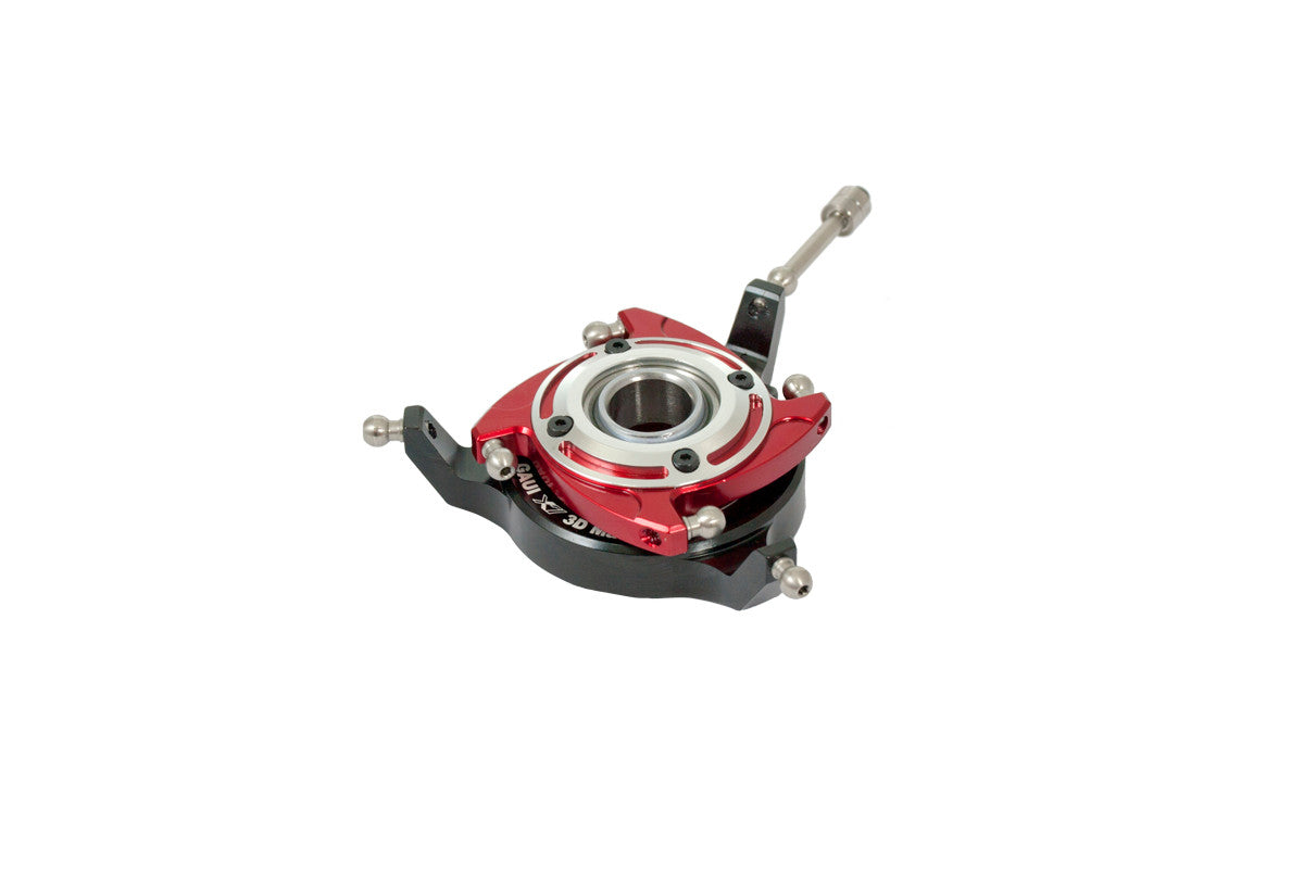 X7 CNC Swashplate Set Red anodized(FORMULA)