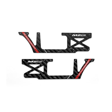 OMP Fuselage Carbon panel set (Red) - M2 Evo