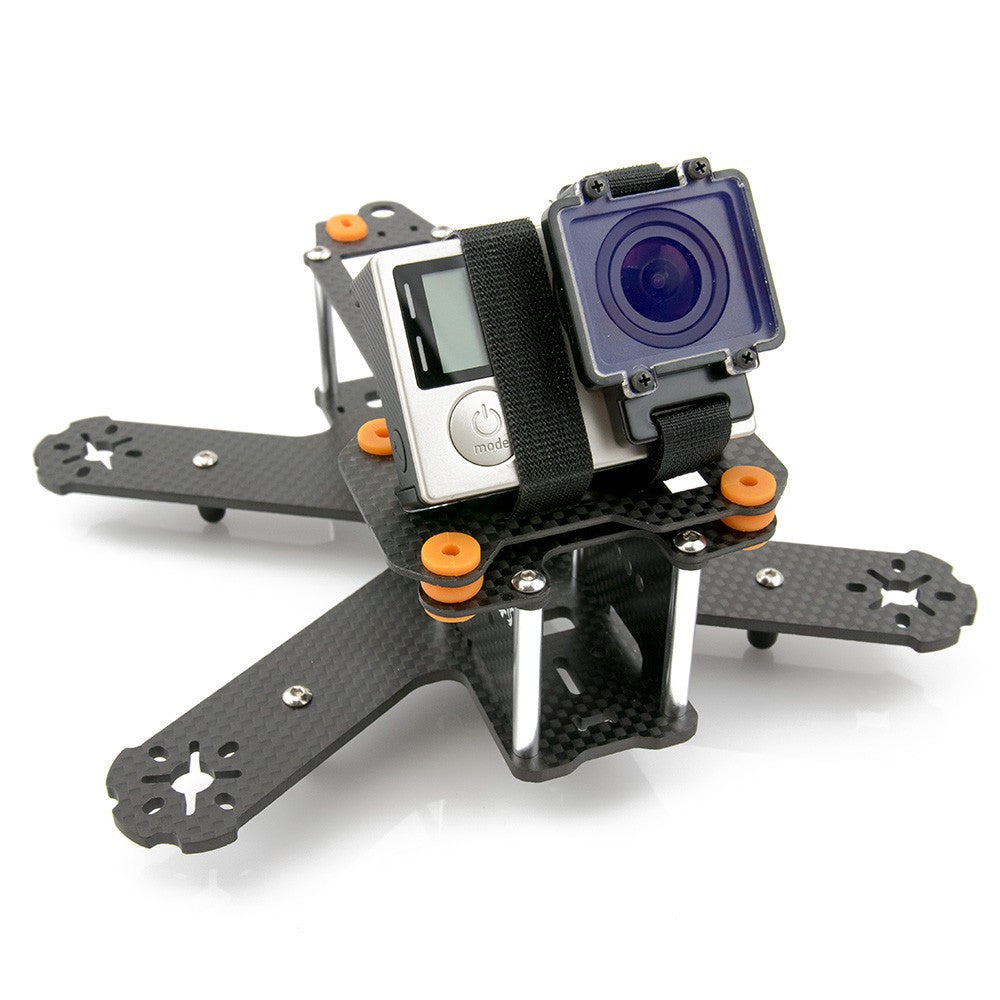 QAV180/210 Carbon Fiber Vibration Damping Camera Plate (GoPro+Mobius)