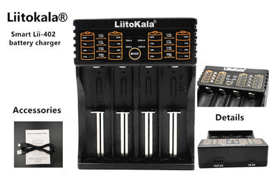 Liitokala Single Cell x4 Charger for 18650/18500 and more