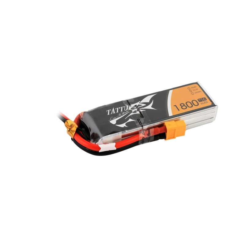 Tattu 1800mAh 75C 3S1P lipo battery with XT60 plug