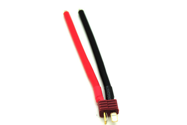 Male T-plug (Dean) with wires (12AWG)