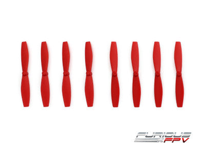 FuriousFPV High Performance 66mm Plastic Propellers (Red, 4CW & 4CCW)