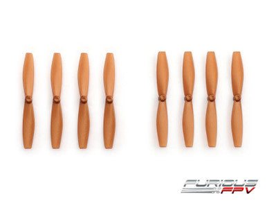 FuriousFPV High Performance 66mm Plastic Propellers (Brown, 4CW & 4CCW)