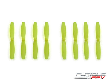 FuriousFPV High Performance 66mm Plastic Propellers (Green Yellow, 4CW & 4CCW)