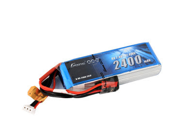 Gens Ace 2400mAh 7.4V RX 2S1P Lipo with JST-SYP plug