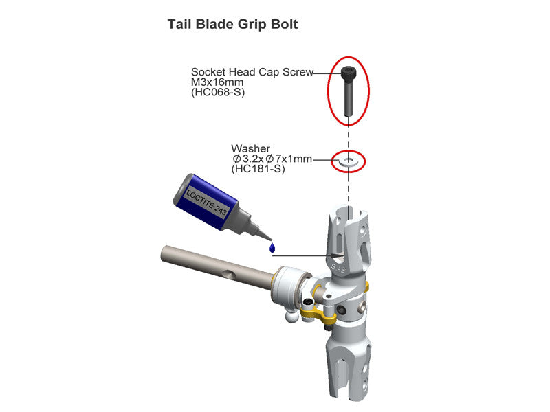 Tail Bolt Retrofit Goblin 700 [H0168-7-S]