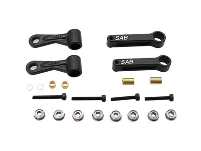 ALUMINUM RADIUS ARM BLACK MATTE - KRAKEN 580/RAW 580/700 PIUMA/700 NITRO