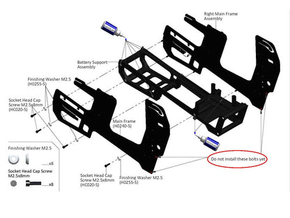 Plastic Battery Support DX - Goblin 500 [H0258-S]