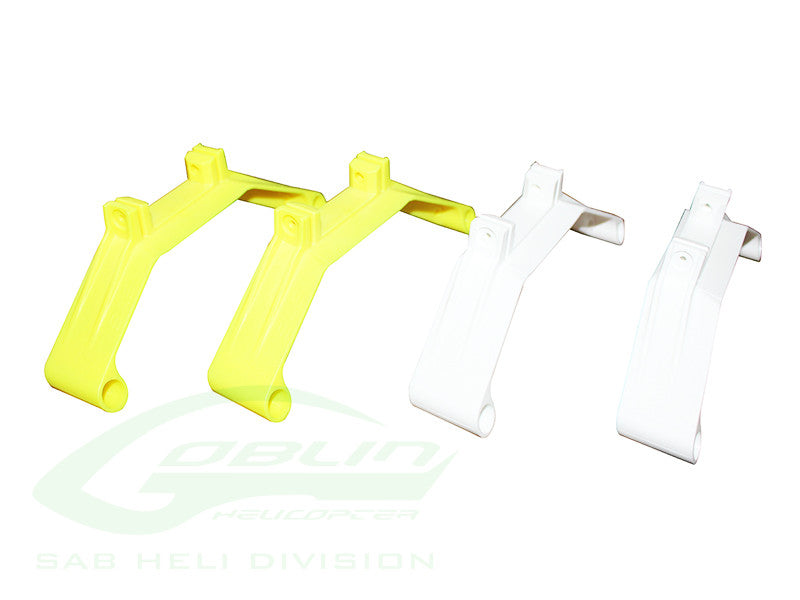 Plastic Landing Gear Support White & Yellow [H0449-S]