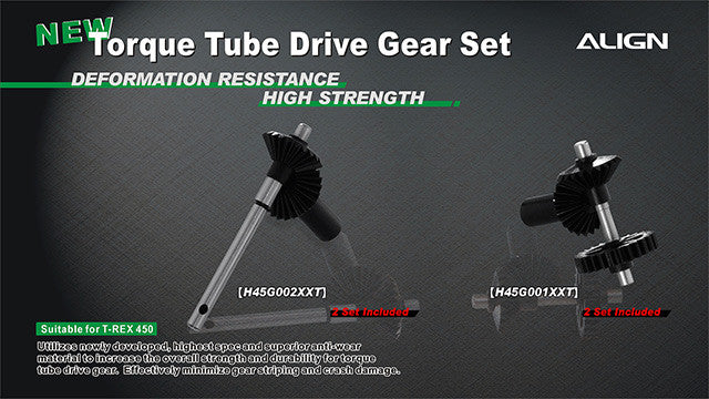 Torque Tube Rear Drive Gear Set - 450Pro/DFC/450L