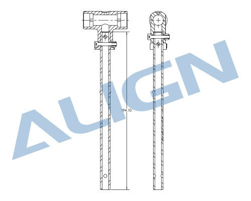 Align T-rex 700E/DFC Main Shaft