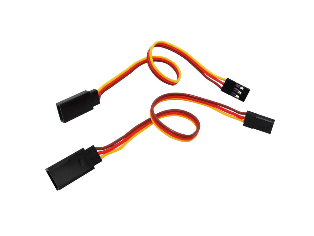 CABLE (JR MALE TO FUTABA FEMALE- BR/R/O - 22AWG - 200MM)