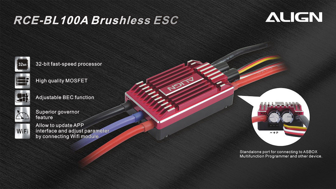 Align RCE-BL100A Brushless ESC – Rotorquest Inc.