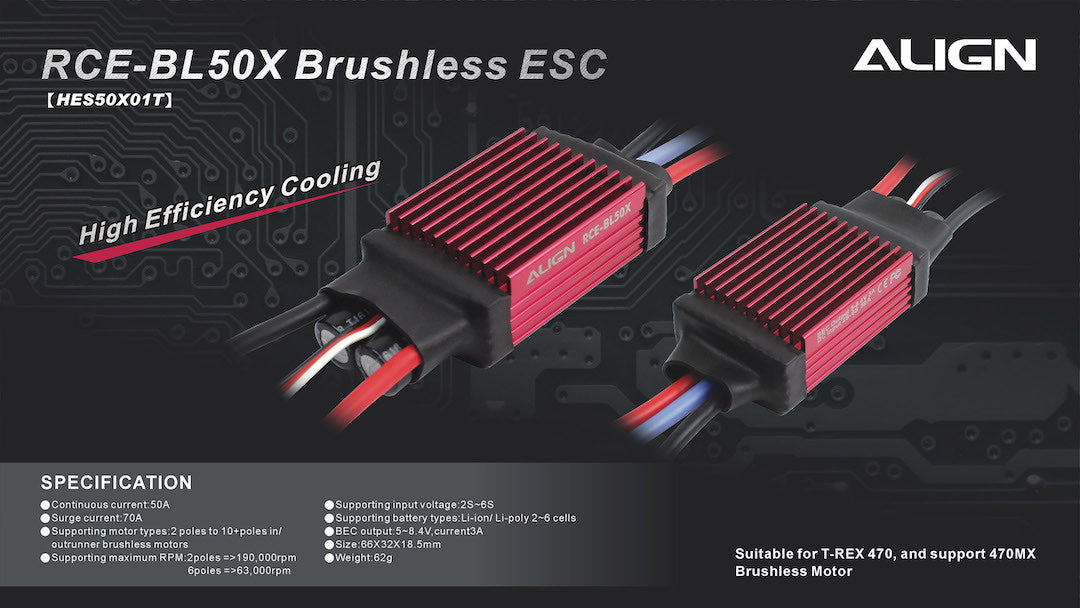 Align RCE-BL50X 50A Brushless ESC