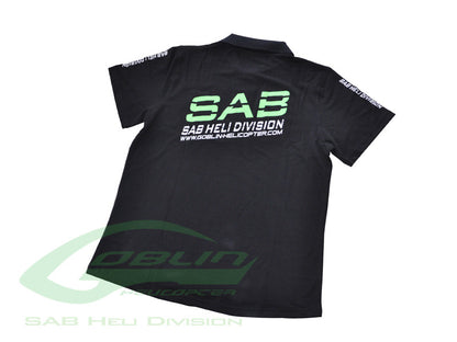 SAB HELI DIVISION Black Polo Shirt - Size M [HM027-M]