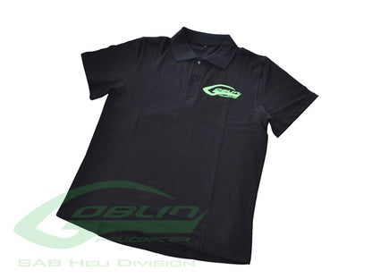SAB HELI DIVISION Black Polo Shirt - Size L [HM027-L]