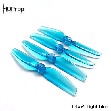 HQ Prop 3x2 T Style mount 3" micro prop Light Blue 2cw 2ccw