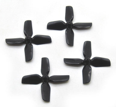 HQ Micro Whoop Prop 1.2X1.2X4 0.8mm Shaft - Black