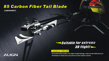 85 Carbon Fiber Tail Blade - T-rex 550L