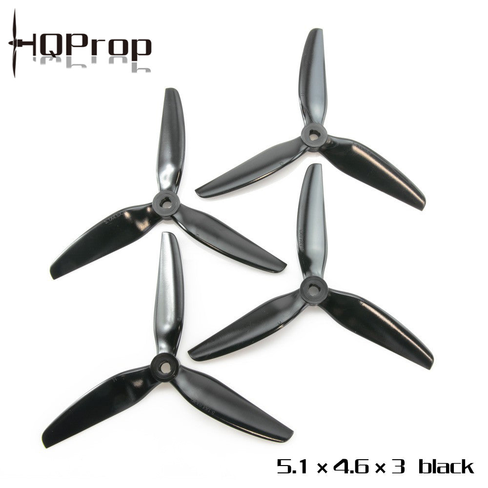HQ Prop 5.1x4.6x3 V1S Tri-Blade POPO Compatible Propellers (2cw 2ccw ...