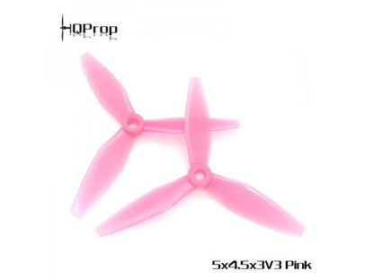HQ Durable Prop 5X4.5X3V3 (2CW+2CCW)-Poly Carbonate PINK