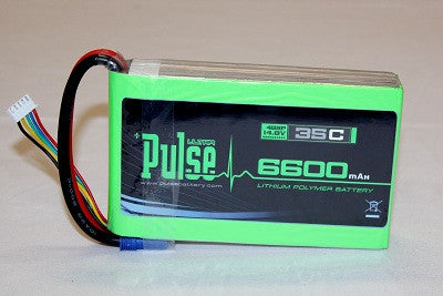 PLU35-660042P - PULSE 6600mAh 14.8V 35C 2P- ULTRA POWER - FLAT PACK FOR MULTI-ROTORS