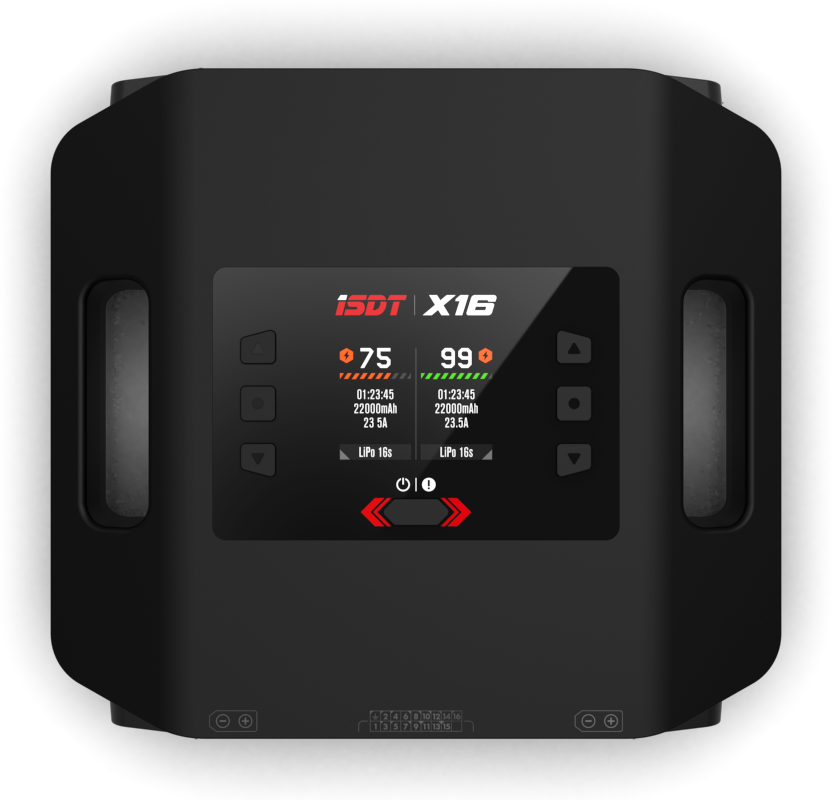 ISDT X16 Professional Dual Channel AC/DC Smart Charger - 1100W 20A 2-16S