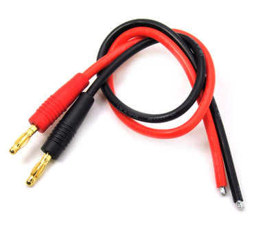4mm gold plated banana (bullet) connectors w/ 30cm wires