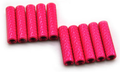20mm M3 Knurled Standoffs Anodised PINK 10pcs