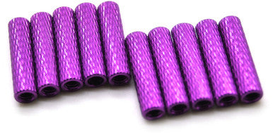 20mm M3 Knurled Standoffs Anodised PURPLE 10pcs