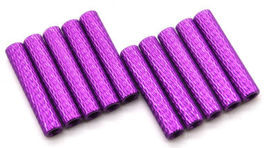 25mm M3 Knurled Standoffs Anodised PURPLE 10pcs
