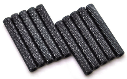 35mm M3 Knurled Standoffs Anodised BLACK 10pcs