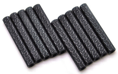 35mm M3 Knurled Standoffs Anodised BLACK 10pcs