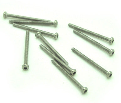 M2x25mm Hex Socket Round Head 304 Stainless steel Screw 10pcs