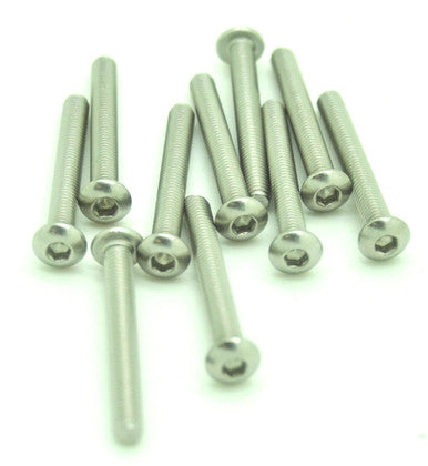 M3x25mm Hex Socket Round Head 304 Stainless steel Screw 10pcs