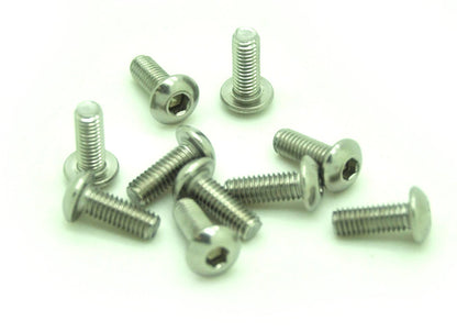 M3x8mm Hex Socket Round Head 304 Stainless steel Screw 10pcs