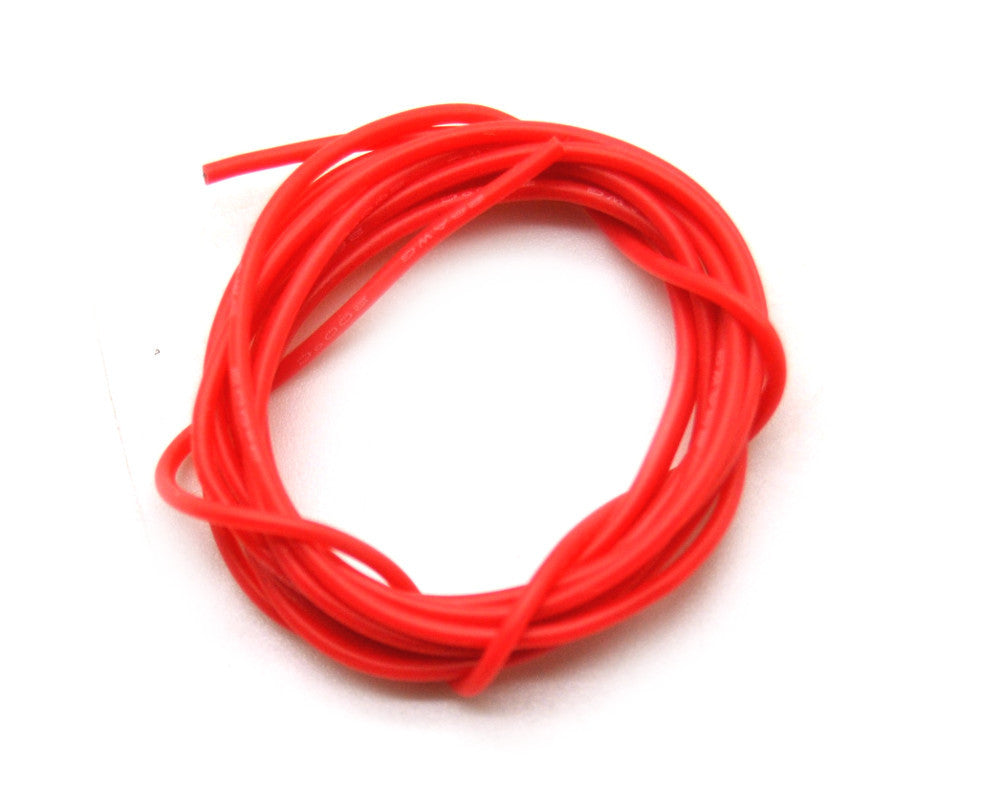 28 AWG SILICONE WIRE (RED 1M)