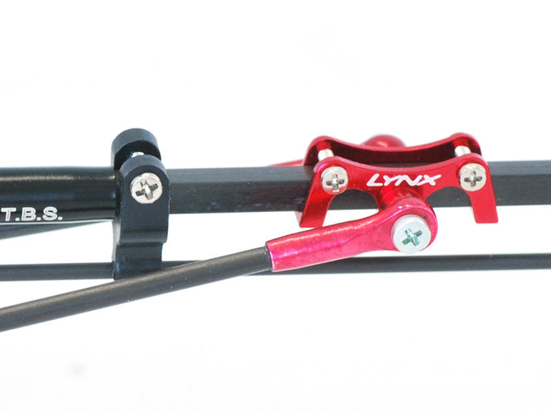 LX0815 - 130X - Tail Boom Clamp V2 Edition X Carbon Push Rod - Red