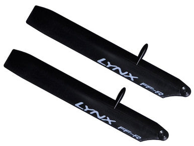 LX61253-SP-R - Plastic Main Blade 125 mm - Stretch Bullet - MCPX-BL - Replica Edition - Black