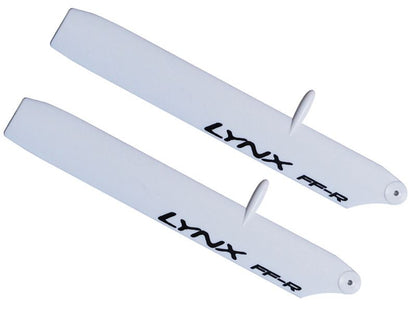 LX61258-SP-R - Plastic Main Blade 125 mm - Stretch Bullet - MCPX-BL - Replica Edition - White