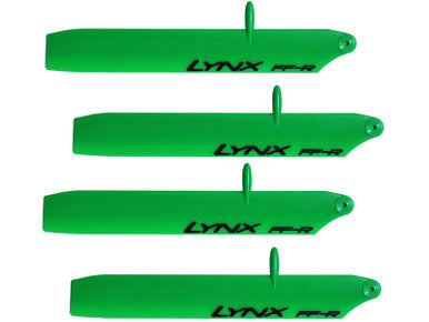 LXT1202-SP - Plastic Main Blade 120mm - Bullet - T-Rex150 - Pro Edition - Green - 2 Set