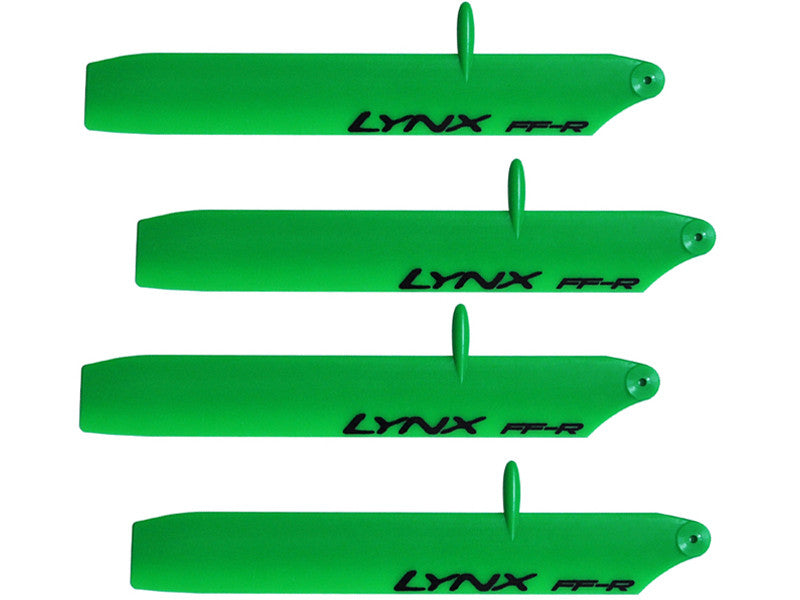 LXT1252-SP - Plastic Main Blade 125 mm - Stretch Bullet - Trex150 - Pro Edition - Green - 2 set