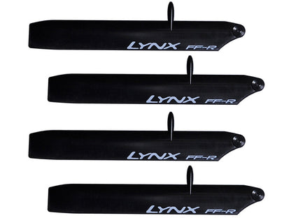 LXT1203-SP - Plastic Main Blade 120mm - Bullet - T-Rex150 - Pro Edition - Black - 2 Set