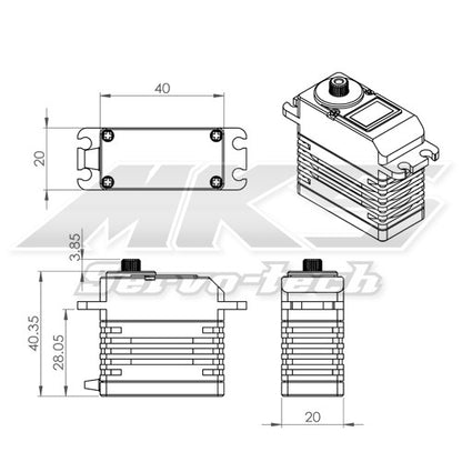 MKS HBL990 Standard Tail Servo