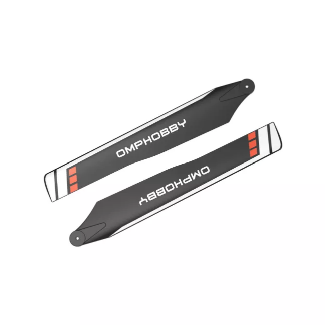 OMPHOBBY 125mm Main Blades Hard (Orange) - M1/M1 Evo